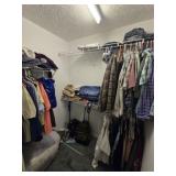 Closet Lot of Men & Womens Clothing Gloves Etc
