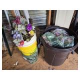 Estate lot of faux flowers