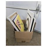 Estate lot of canvas paintings