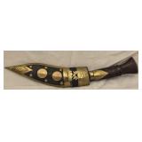 Vintage Nepalese Gurkha Kukri Knife With Sheath