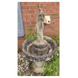 Plastic bird bath