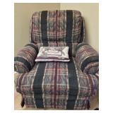 vintage upholstered armchair