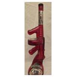 Tommy Gun glass liquor bottle and decanter
