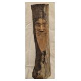 hand carved wooden wall hanger