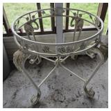 Metal table base