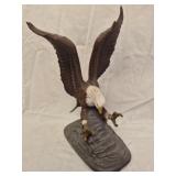 decorative figurine of a bald eagle