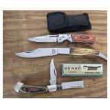 Lot of 4 pocket knives