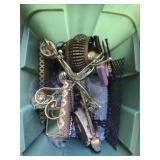 Estate lot of gold colored decor