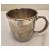 Vintage sterling silver baby cup 116.78g