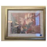 Framed floral print