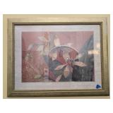 Framed floral print
