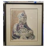Signed "Earth Mother" by John Bruce LE print