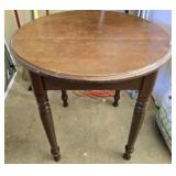 Dark wood small table