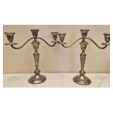 2 Gorham sterling silver candle holders 1806.82g