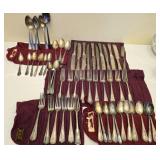 Large Lot of Misc Silverplated Flatware Pieces