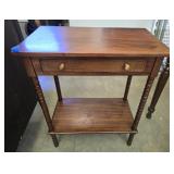 Beautiful wooden spindle leg side table