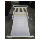 White toddler bed