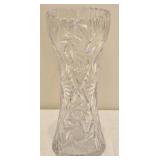 Stunning Star Of David Pattern Crystal Vase