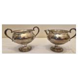 Sterling Silver Fisher Cream & sugar bowl set
