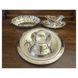 Lot of 3 silver plated dishes