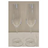 Pair of Tiffany & Co Crystal Stemmed Glasses