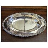 Vintage silver plated divided dish