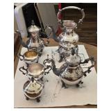Antique Silverplated Tea Serving Set AS IS