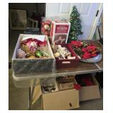 Estate lot of Christmas decor