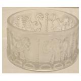 Goebel Frosted Lead Crystal Carousel Candy Dish