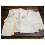 Estate lot of tablecloths and more
