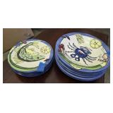 12pc set of Tika lotus international plates