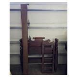 Handmade wood twin size bed with guard