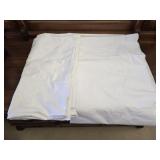 Lot of 2 large white tablecloths