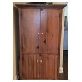 Primitive Style Locking Pantry Cabinet