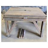 Heavy Duty Solid Steel Slatted Welding Table