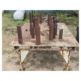 Industrial Solid Steel Welding Workshop Table