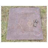 Industrial 3ft Steel Plate with 8 Misc of Steel