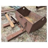 Industrial Steel Dump Bucket Forklift Attachment