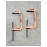 Lot of 2 Pony C Clamps