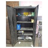 Metal cabinet and contents