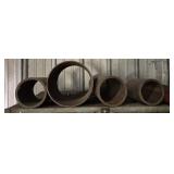 Big Round steel cylinders