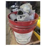 Bucket of industrial T shaped and corner hardware