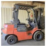 Toyota Forklift Truck Model 7FDU25 WORKING