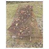 Lot of solid steel fences