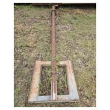 Solid steel forklift attachment