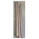 Lot of 4 Solid Steel Cylinder Rods