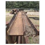 Lot of 2 solid steel channel beams