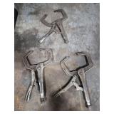 3 C clamp locking pliers