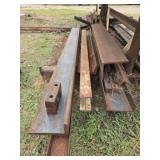 Huge solid steel beam lot