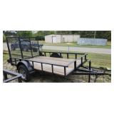 Like New Metal Trailer 6x6x10